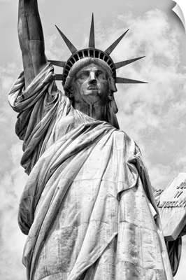 Black And White Manhattan Collection - The Statue Of Liberty II