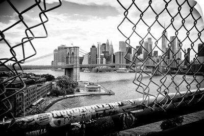 Black And White Manhattan Collection - Through The Fence