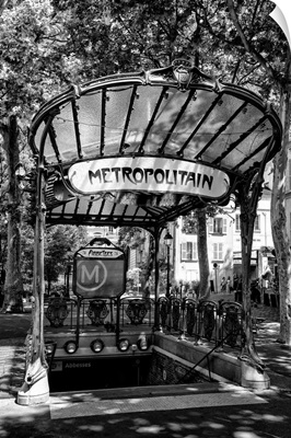 Black And White Montmartre Collection - Metro Abbesses