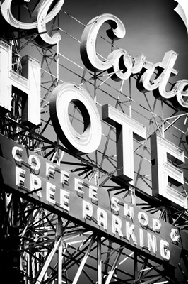 Black And White Nevada Collection - Vegas Hotel Sign