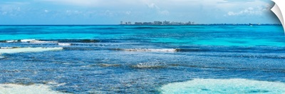 Caribbean Coastline overlooking Cancun