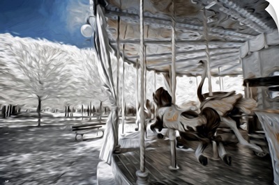 Carousel in Paris I, Oil Painting Series