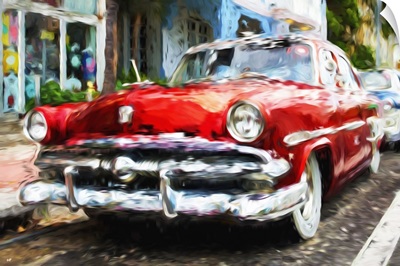 Classic American Car, Oil Painting Series