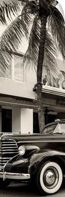 Classic Antique Car in the Art Deco District, Miami