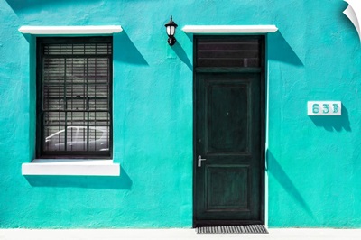 Colorful Houses - Sixty Three Coral Green