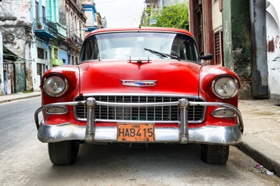 Cuba Fuerte Collection - Detail on Red Classic Chevrolet