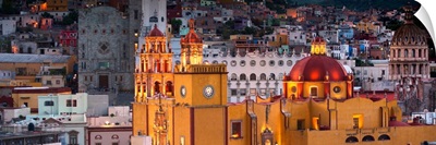 Guanajuato, Yellow Church by Night