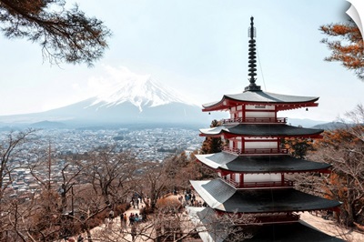 Japan Rising Sun Collection - Mt. Fuji with Chureito Pagoda