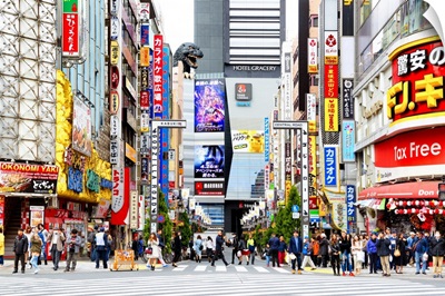 Japan Rising Sun Collection - Tokyo Street Scene