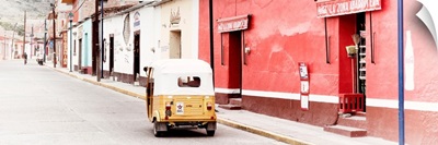 Mexican Street Scene with Tuk Tuk