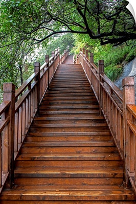 Mountain Wooden Staircase