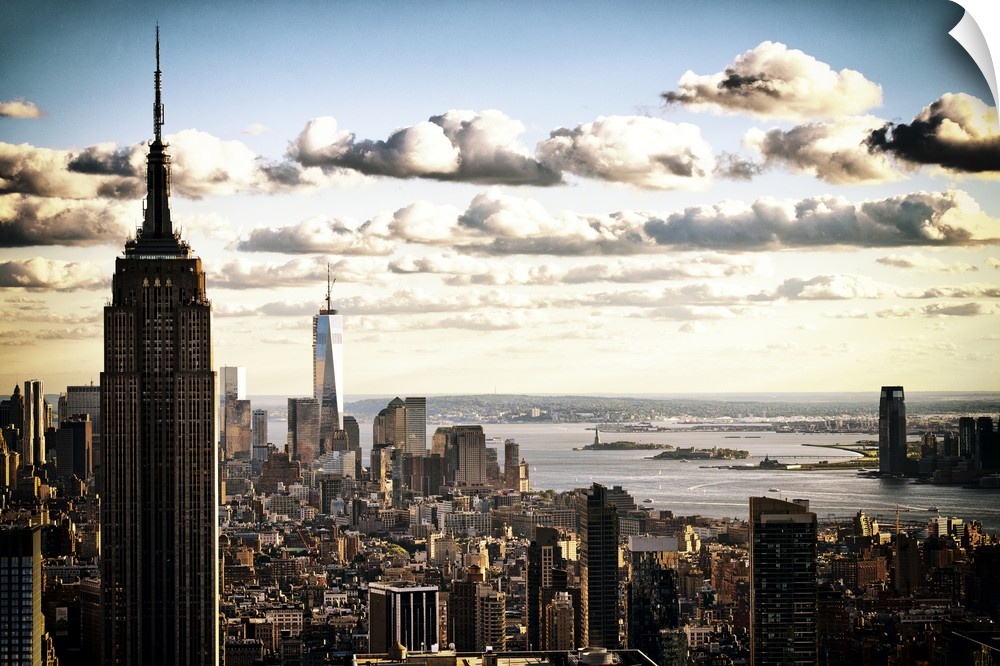 Fine art photograph of the New York City vista with the Empire State Building in the foreground.