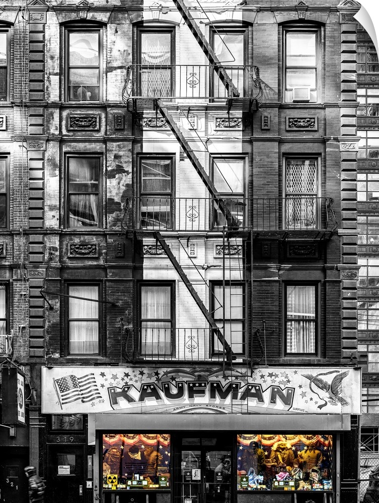 A photograph of New York city urban life.
