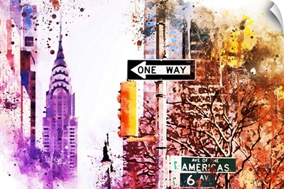 NYC Watercolor Collection - Avenue of the Americas