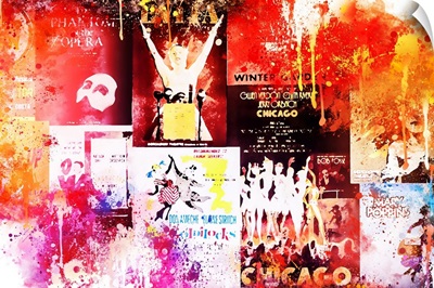 NYC Watercolor Collection - Broadway Shows IV
