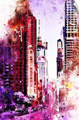 NYC Watercolor Collection - Life is Pink