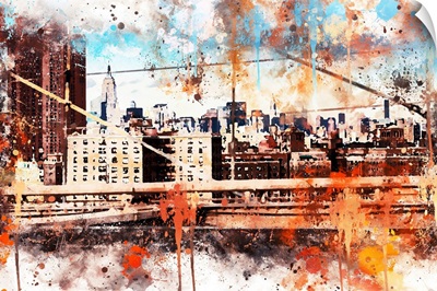 NYC Watercolor Collection - Manhattan View