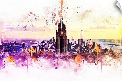NYC Watercolor Collection - New York Skyline