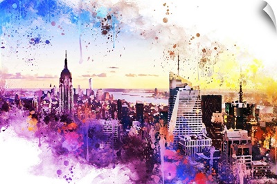NYC Watercolor Collection - New York Skyline II