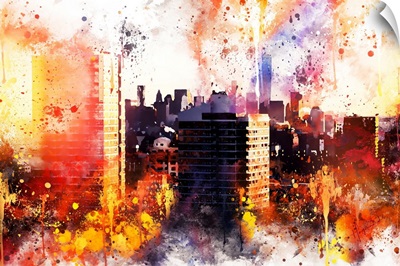 NYC Watercolor Collection - New York Sunset
