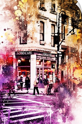 NYC Watercolor Collection - Soho Cafe