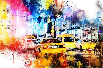 NYC Watercolor Collection - Yellow Taxis