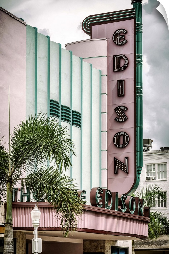 The Edison Theater in Florida, an example of Art Deco Architecture.