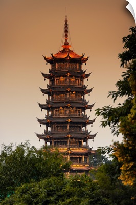 Pagoda at dusk