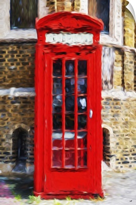 Red Phone Booth, Oil Painting Series