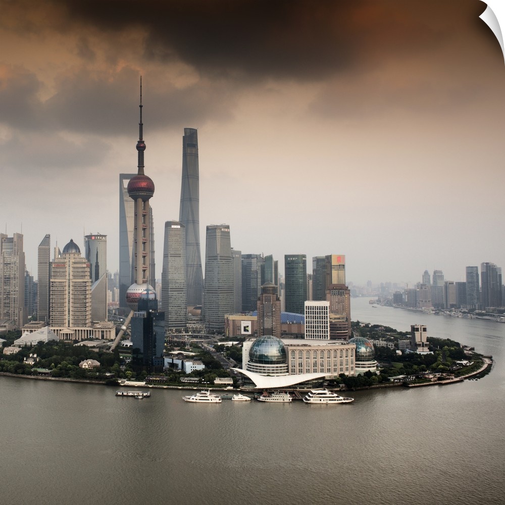 Shanghai Skyline with Oriental Pearl Tower, China 10MKm2 Collection.