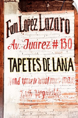 Tapetes de Lana Mexican Sign II