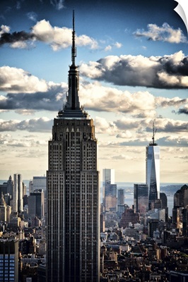 The Empire State Building and One World Trade.