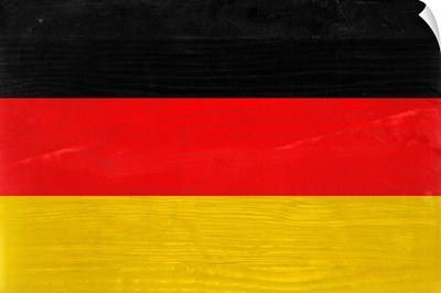 Wood Germany Flag, Flags Of The World Series