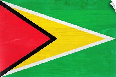 Wood Guyana Flag, Flags Of The World Series