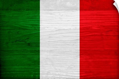 Wood Italy Flag, Flags Of The World Series
