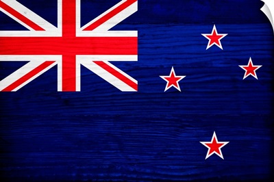 Wood New Zealand Flag, Flags Of The World Series