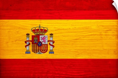 Wood Spain Flag, Flags Of The World Series