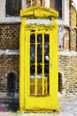 Yellow Phone Booth, Oil Painting Series
