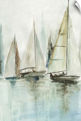 Blue Sailboats III