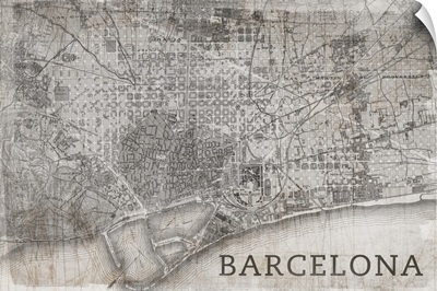 Map Barcelona Beige