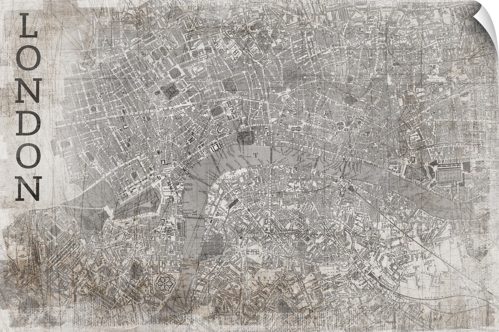 Map London White