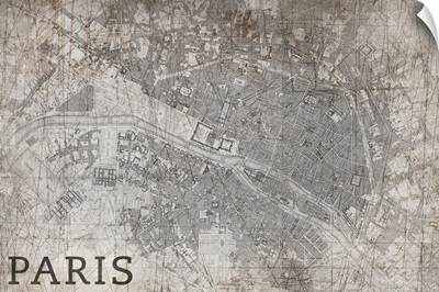 Map Paris White