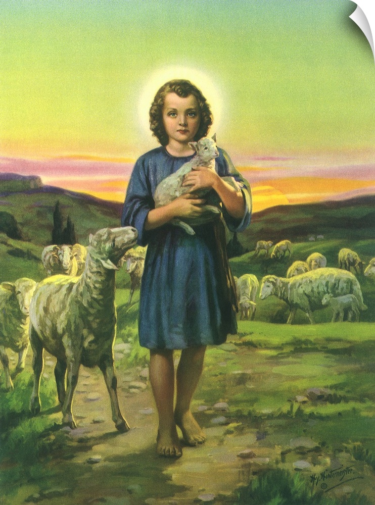 Jesus Holding Lamb