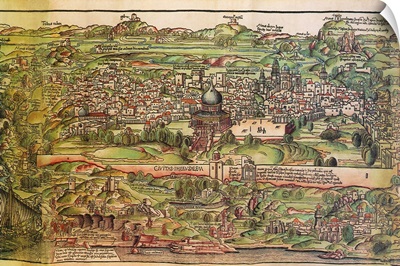 Map of Palestine 1486