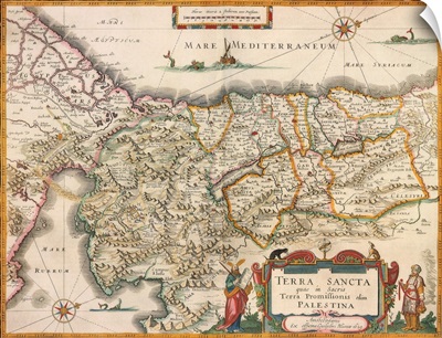 Map of Palestine 1629