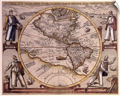 Map of the Americas 1596