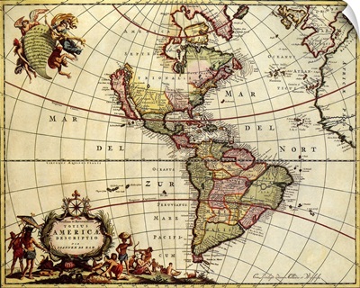 Map of the Americas 1685