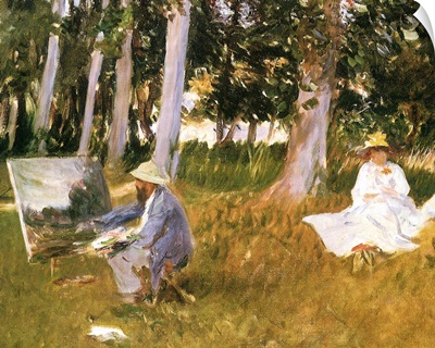 Monet Painting Woods