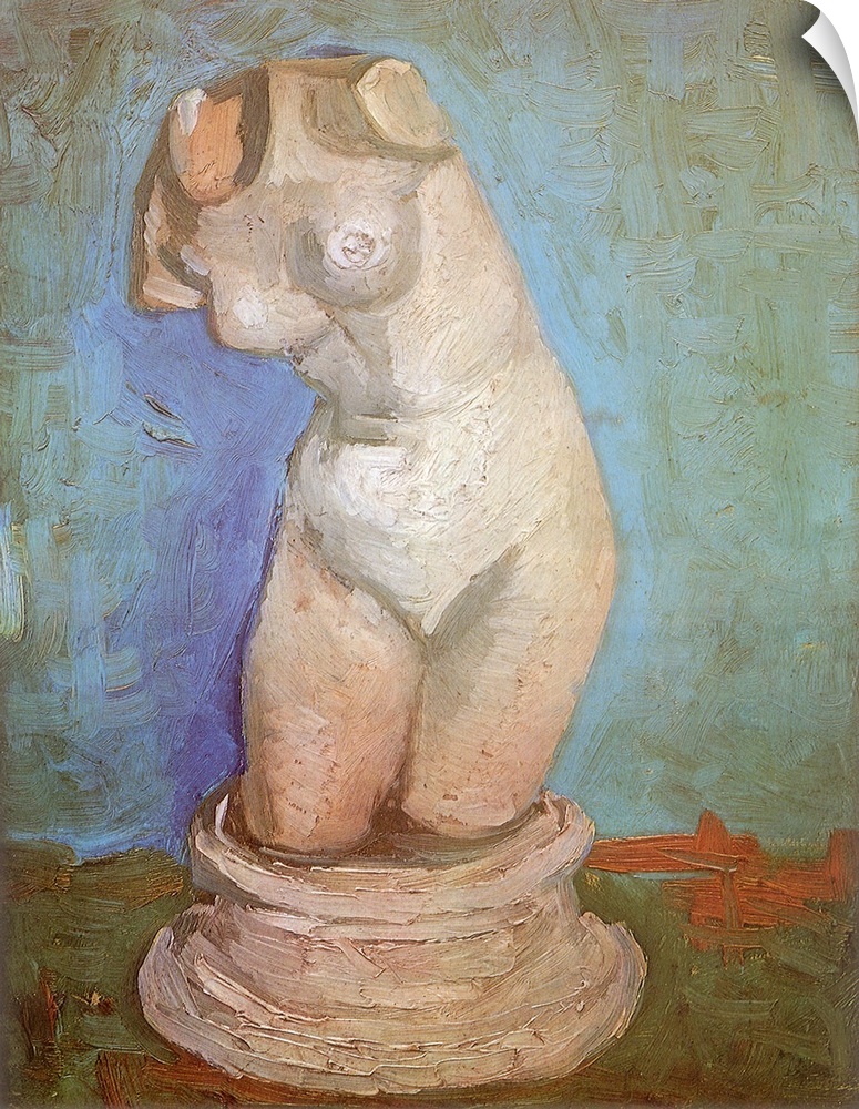 Plaster Statuette of a Female Torso