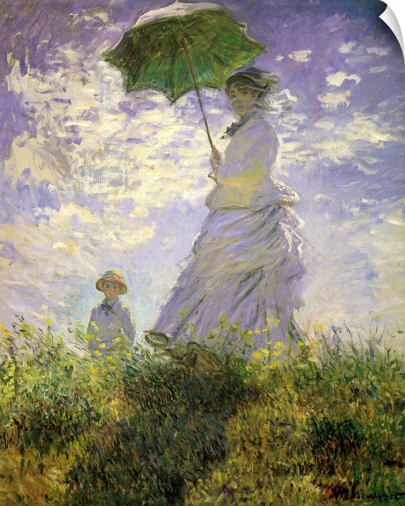 Woman with a Parasol-Madame Monet and...